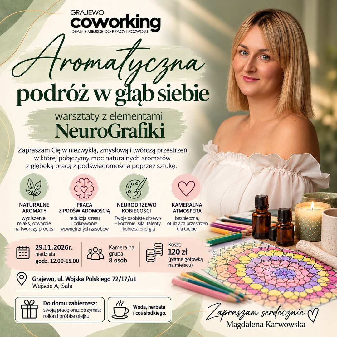 Plakat — Aromatyczna podróż w głąb siebie